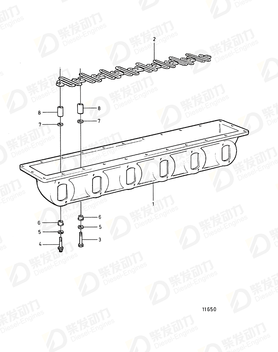 volvo penta Sleeve 849042 Drawing volvo penta Sleeve 849042 Drawing